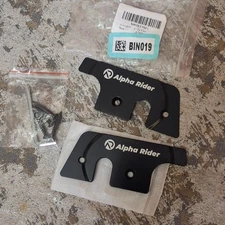 Alpha Rider Sun Visor Clips Black Alloy Repair for Jeep Wrangler JK Gladiator