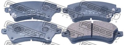 FEBEST 2000-2008 Toyota Corolla Disc Brake Pad Set 0101-ZZE121F
