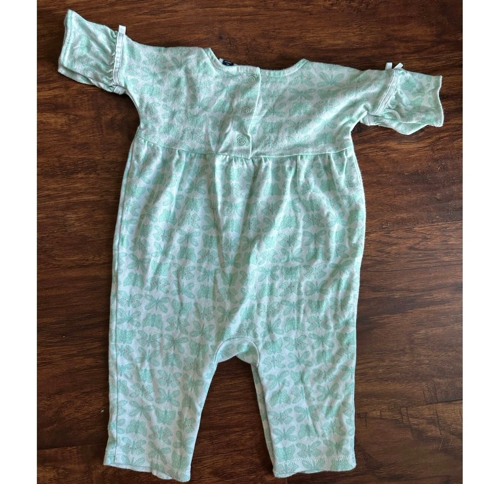 Janie and Jack 3/4 Sleeve Dragonfly Butterfly Moth Bodysuit 0-3M - Image 2 of 4