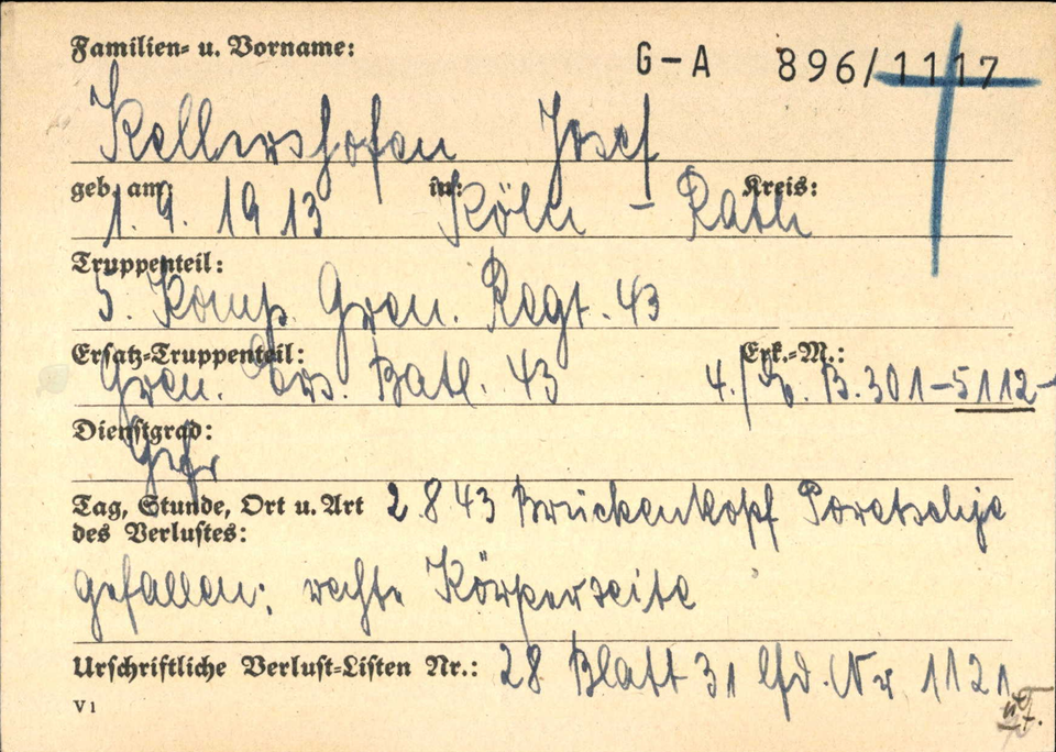 Sterbebild Wk2 Köln, Rath Gefreiter 5. Komp. Gren. Regt. 43 | eBay.de