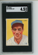 1933 Goudey Lynford Lyn Lary #193 New York Yankees SGC 4.5