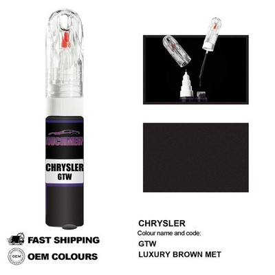 FÜR CHRYSLER LUXURY BROWN MET GTW Touch Up Lackstift Pinsel Fix Kit Kratzer Chip