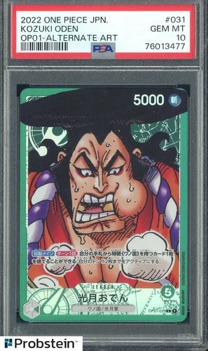 2022 One Piece JPN OP01 Alternate Art #031 Kozuki Oden PSA 10 GEM MINT