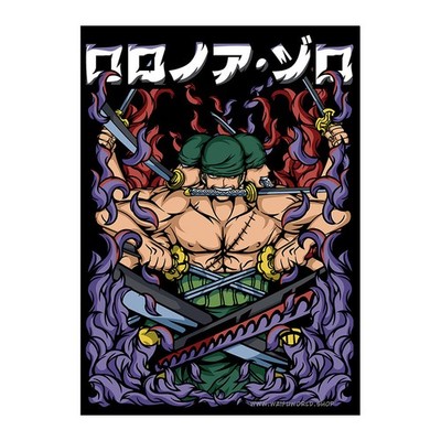 Sammelkartenbinder Für One Piece Zoro Karten – 9 Taschen, 60 Hüllen (bis 1080 Karten), Wasserdicht, Mit Reißverschluss