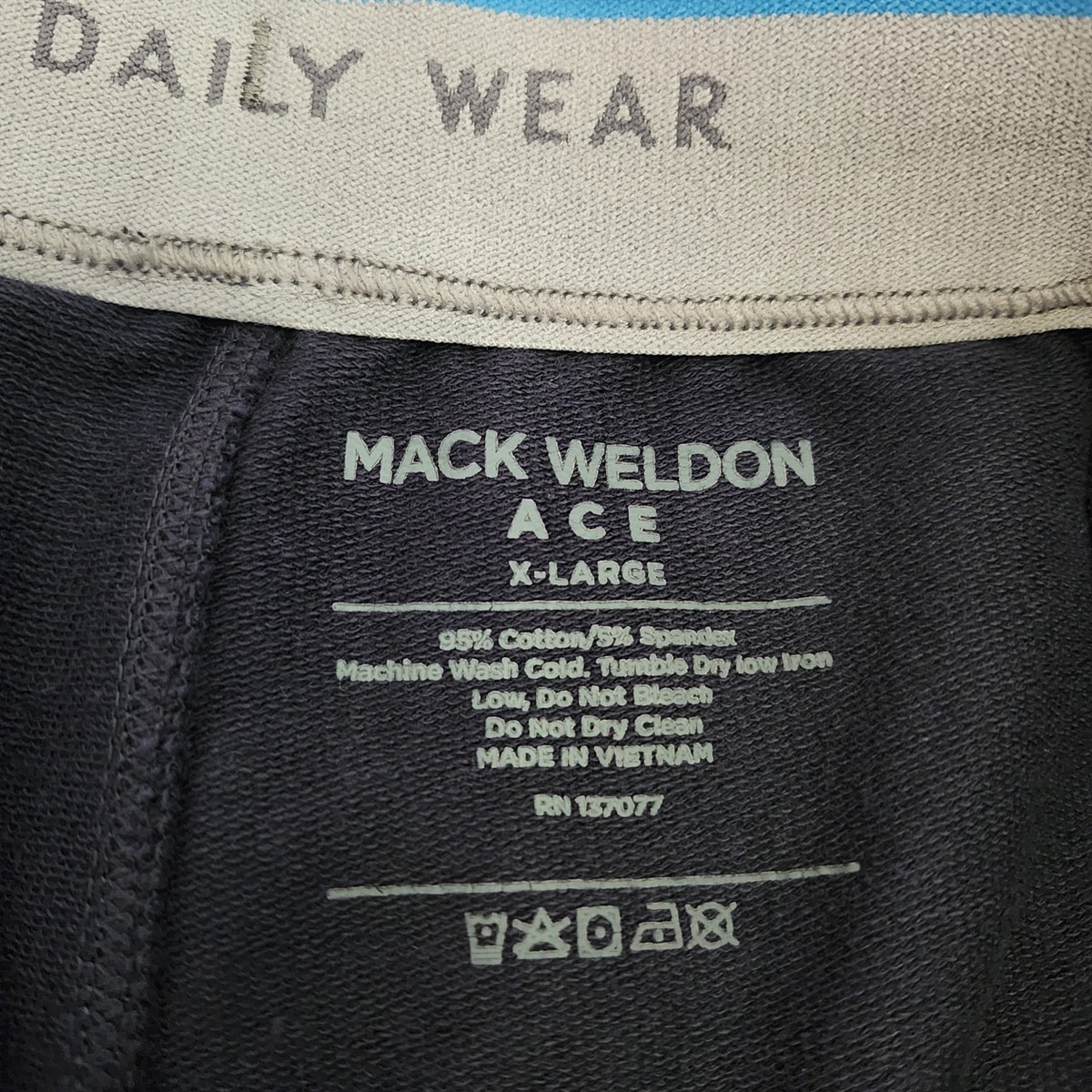Mack Weldon Ace Sweatshorts Mens XL Navy Stretch Drawstring Lounge Athletic View 5