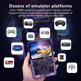 R36S Retro Handheld Video Game Console 64GB 20000 Games 3.5 Inch IPS Screen