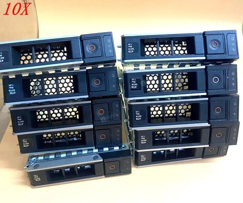Lot 10 WH5D2 Y796F X7K8W G14 3.5'' Dell SAS SATA HDD Caddy Tray R740 R740xd