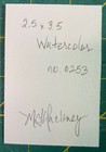 Painting by M. Hackney Flowers Watercolor, Signed Original, 2.5x3.5" ACEO — photo 3