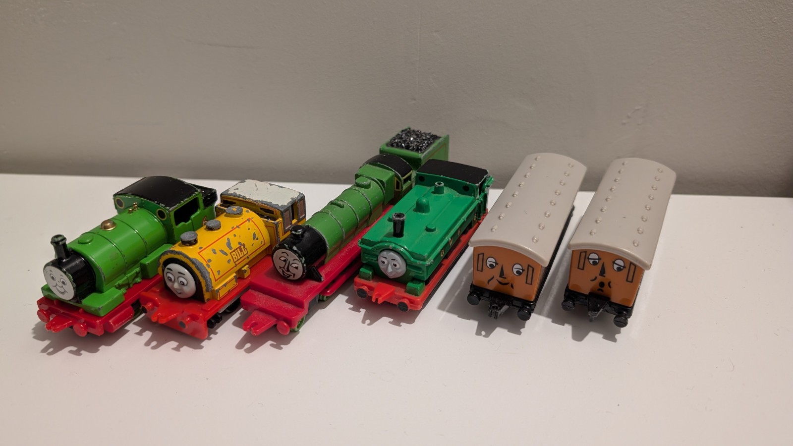 Thomas & Friends ERTL Diecast Lot of 10 D199 Mavis Old Coaches Harold Percy
