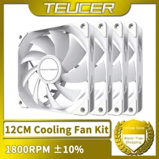 1800RPM 4PIN PWM White 12cm Computer Case Cooling System Fan Silent PC CPU Coole