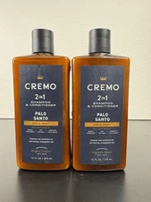 2 Pack - Cremo Palo Santo Barber Grade 2-n-1 Shampoo & Conditioner, 16 Oz