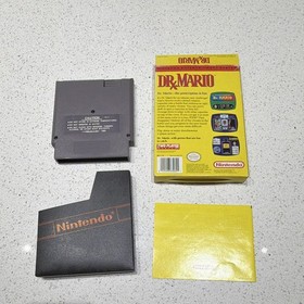 Nintendo Dr. Mario for NES Complete w/ Box & Manual NTSC-U/C (1990) Puzzle