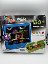 Lite Brite Art With Light 150 Shaped Pegs, 4 Light Modes, Storage Tray