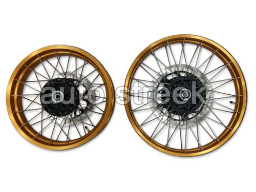 Genuine Royal Enfield Himalayan 450 FRONT & REAR GOLDEN TUBELESS SPOKED WHEELS - Picture 6 of 6