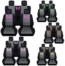 Frontrear Car Seatcovers Blk-charcoal Butterfly Tattoo Fits Liberty 02-2012 Frontrear Car Seatcovers Blk-charcoal Butterfly Tattoo Fits Liberty 02-2012