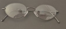 GIORGIO ARMANI round Italy Black Polish Eyeglasses Frame vintage never used