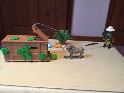 Playmobil 100% Complete Set 4833 Safari African Savannah Ranger With  Warthog VGC UK