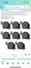 36 LED stage lights 7 modes w/ sound activated remote DMX control