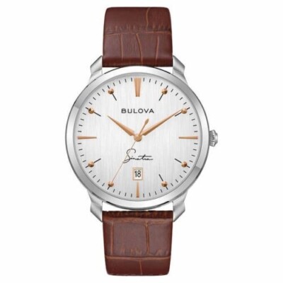 Bulova Frank Sinatra Stainless Steel Quartz Men's Watch 96B398  NEW WITHOUT TAGS