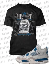 Mindset Goat Big Tall Sm Graphic Pro Club Shaka Tee to Match J4 Military Blue