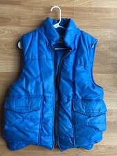 Mens winter vest Vintage Twin Peaks Size M blue Puffer Outdoor Made In The USA