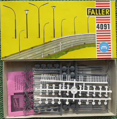 Faller AMS  4091 -- Lampen-Set in OVP, 60er Jahre Spielzeug  #290820(AU167)