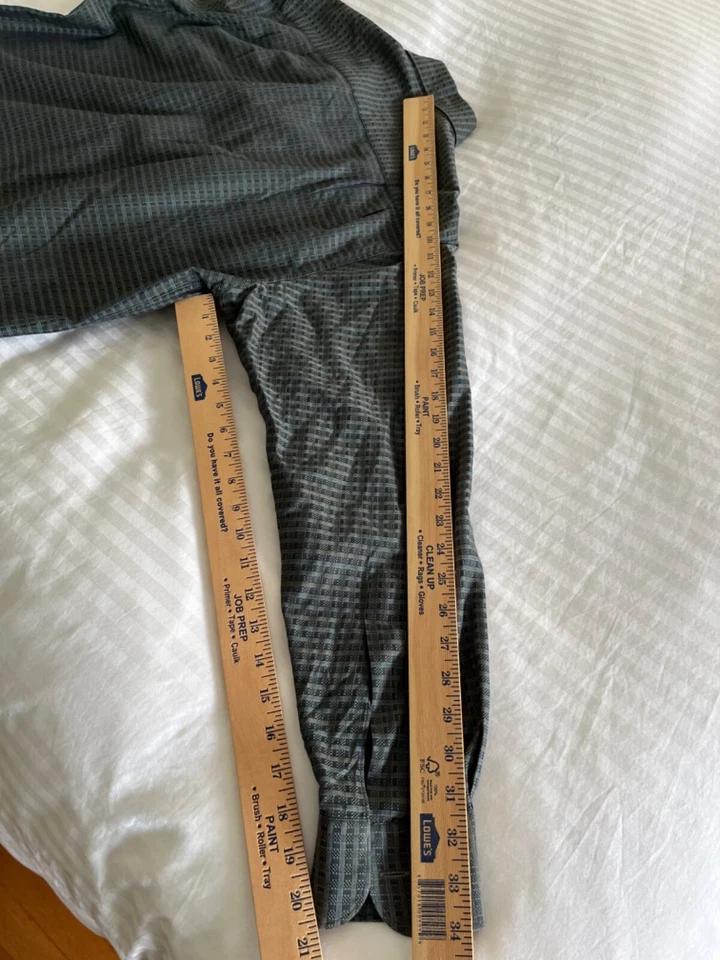 Ermenegildo Zegna Men's 15.5" x 34"/35" Green L/S Patterned Shirt Made in Italy - Image 4 of 4