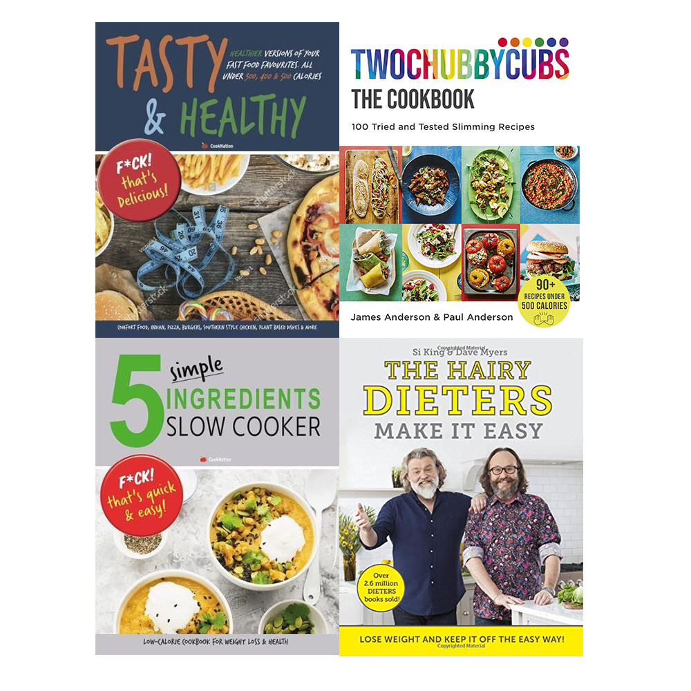 Tasty&Healthy,  Twochubbycubs,5 Simple Ingredients, Hairy Dieters 4Books  Set