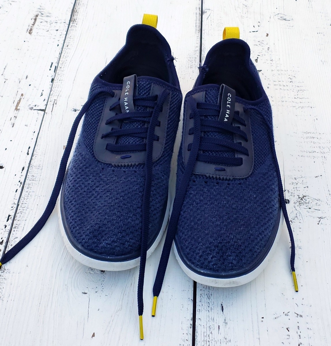 Cole Haan Generation ZEROGRAND Shoes Mens 10 Blue Knit Oxford Casual C27403 Cole Haan Men main image 2