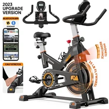 Pooboo Magnetic Resistance Exercise Bike Cardio Stationary Cycle Bicycle Upgrade