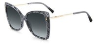 Missoni Sonnenbrille Mis 0083/S S37/9O Schwarz-Weiss Dunkelgrau Damen
