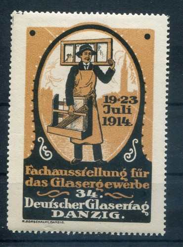 Gdansk 1914 GlASERTAG Brown ** MNH MINT NEVER HINGED (79310