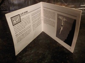 WORLD GAMES Nintendo NES Game Original by EPYX Instruction Manual Booklet *ONLY*