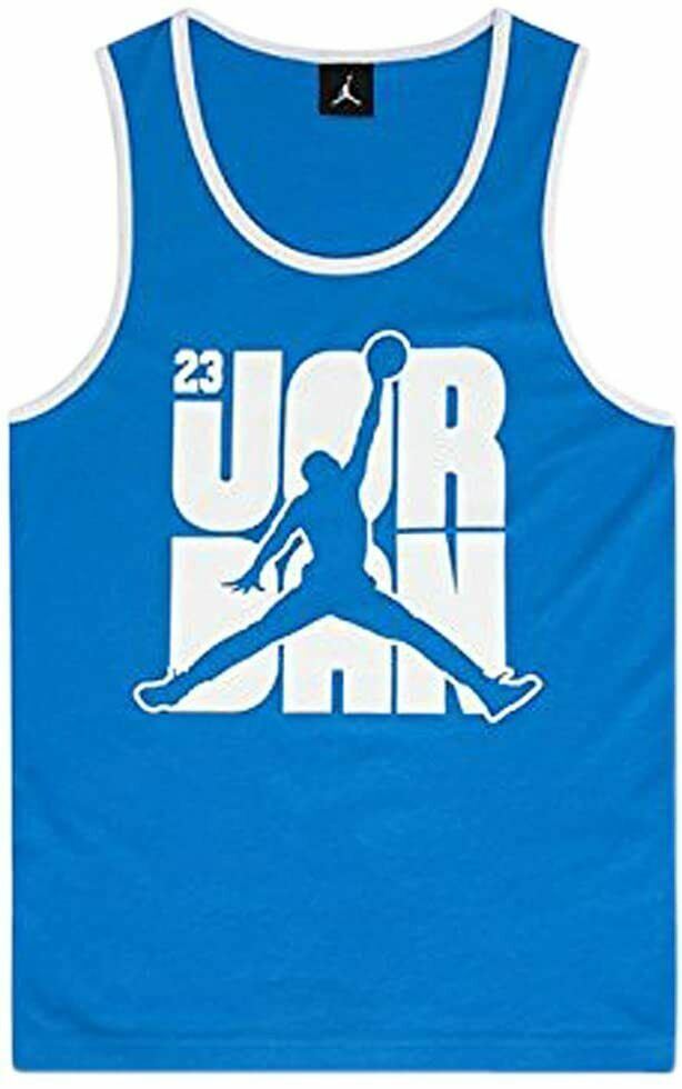 00s JORDAN タンクトップ 23 ユニフォーム Jordan Grade School Jumpman 23 Logo Sleeveless Blue Tank T-Shirt