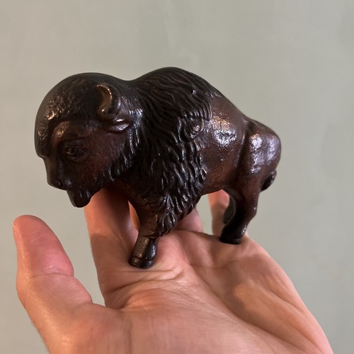 Büffel Gusseisen Figur