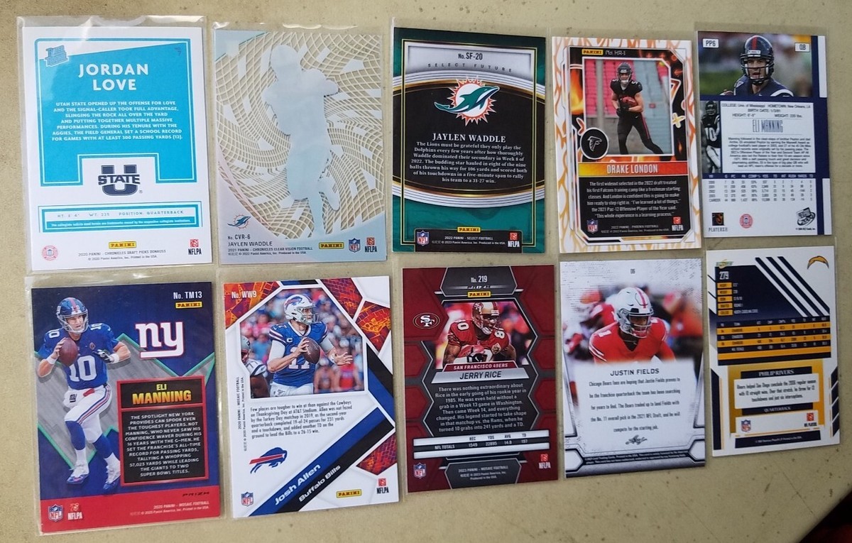 10 Card Rc Insert Lot Jordan Love Waddle Eli Allen Rice Fields