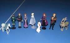 Walt Disney Set of 9 FROZEN 2 Action Figure - Olaf Elsa Anna Kristoff Sven