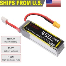 3S Hv 11.4V 450mAh 150C Lipo Battery with XT30 Plug For RC Car Drone Helicopter