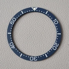 Bezel Insert Dark Blue Turtle Ceramic / Flat C3 Low PIP / Matte