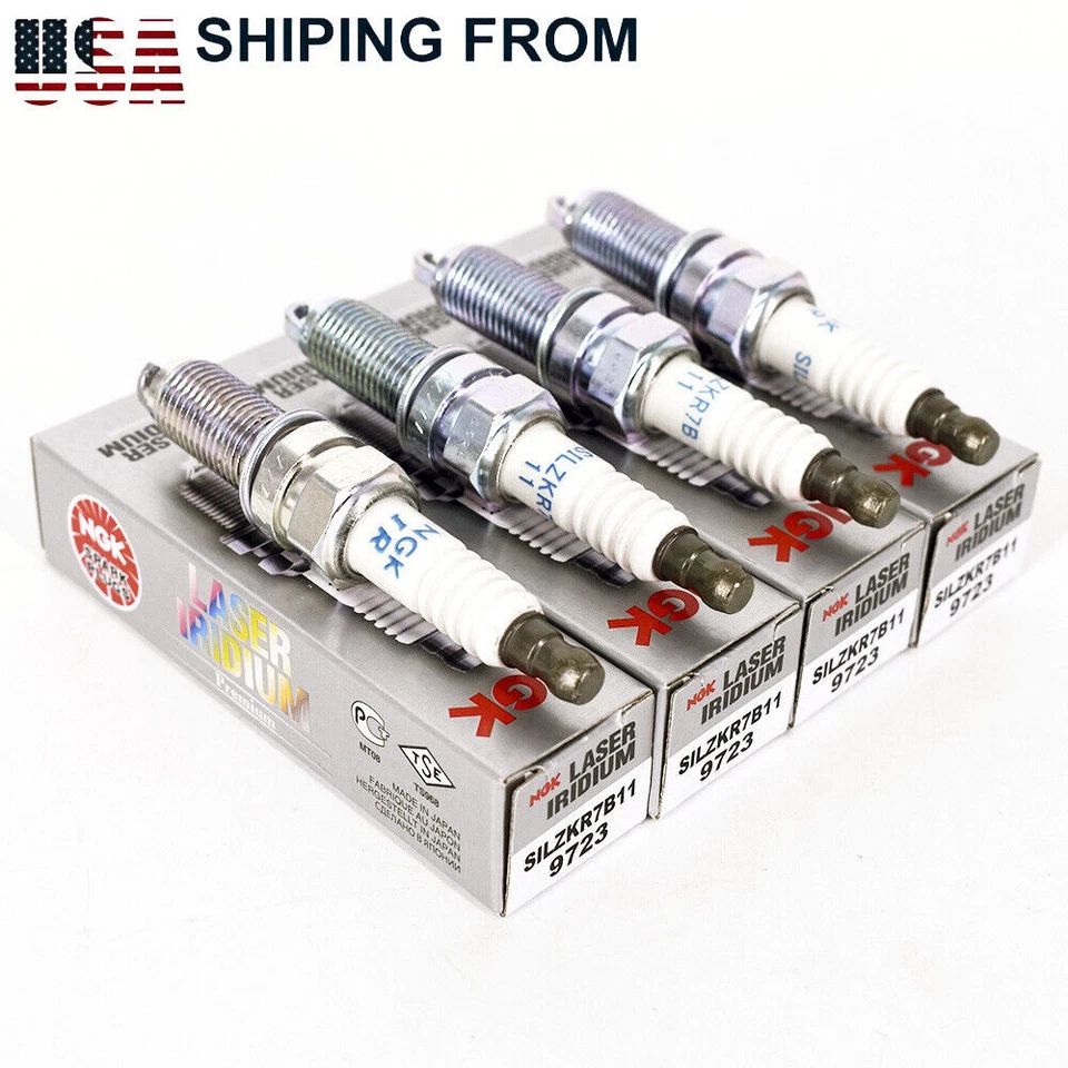 4pcs Laser SILZKR7B11 9723 Iridium Spark Plugs FOR NGK Hyundai Elantra Santa Fe - Imagem 2 de 4