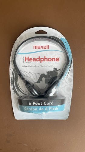 Maxell HP-100 leichte verstellbare Kopfhörer mit Kopfbügel 3,5 mm 190319