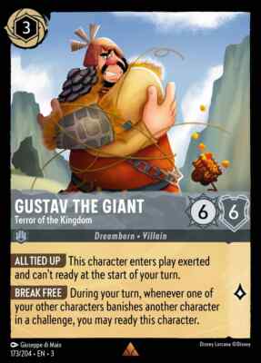 Gustav the Giant - Terror of the Kingdom Foil Into the Inklands Disney Lorcana