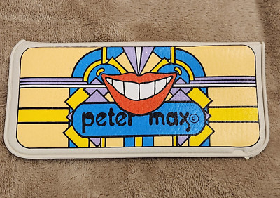 Peter Max Eyeglass Glasses Case Vtg 6.25'' x 3'' Vinyl  New Old Stock - Smile Lips
