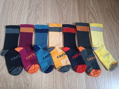 7 paar Castelli alpha radocken rennrad socken
