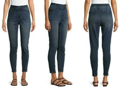 NOBO Junior Women's Dark Wash Curvy Super High Rise Jegging Pants XXXL 21