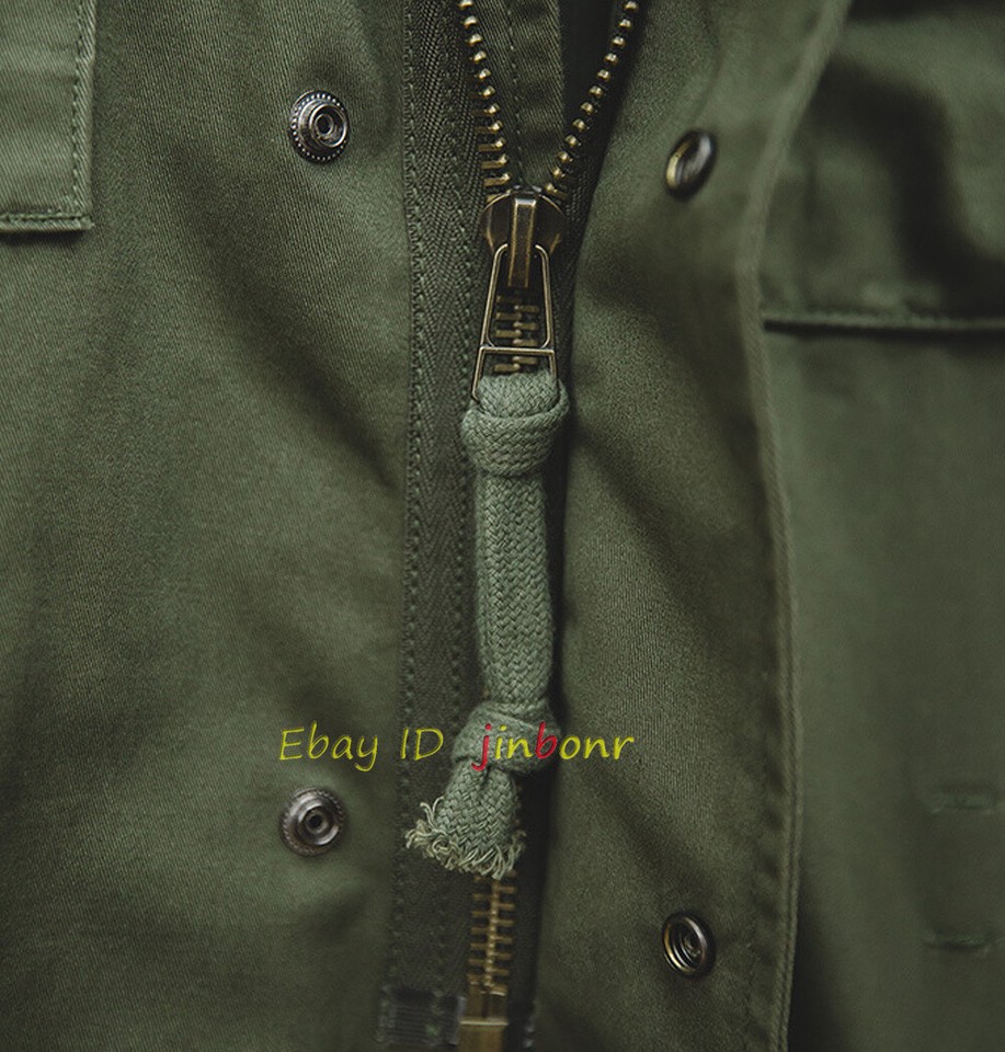 M65 Field Jacket Military Jacket Men's Pockets Vintage Casual Work Coat