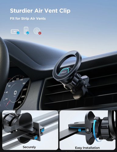 (2 Pack) 2 in 1 Magnetic Phone Holder for Car, Air Vent & Dashboard Car Phone H - 第 7/12 張圖片