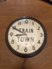 Vintage Telechron “TRAIN TOWN” Wall Clock