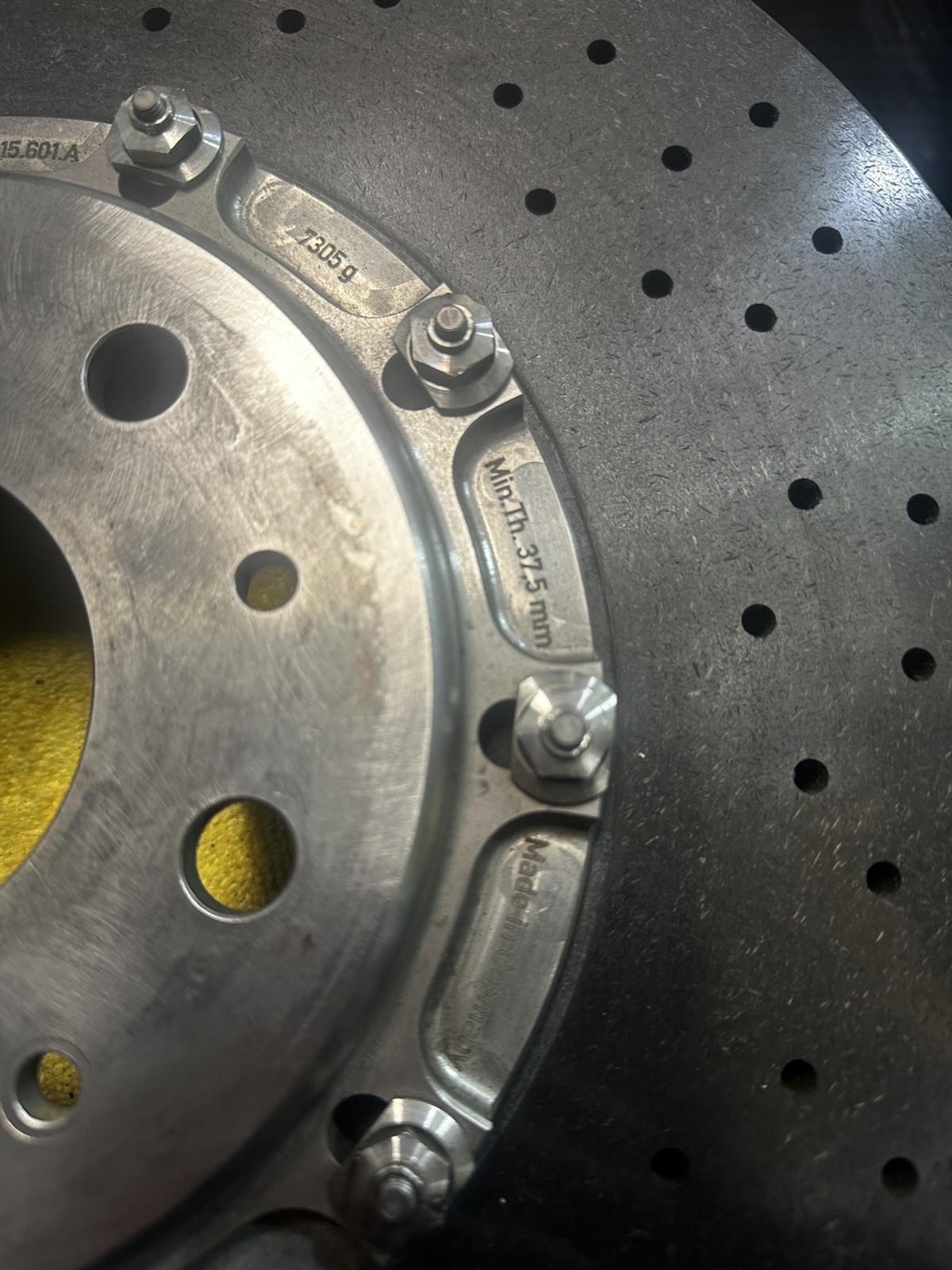 LAMBORGHINI MURCIELAGO LP640 REAR CARBON CERAMIC BRAKE DISC OEM 410615601A
