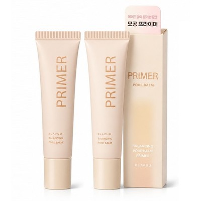 KLAVUU Balancing Pore Balm Primer 10ml x 2pcs Smoothing Makeup K-Beauty 